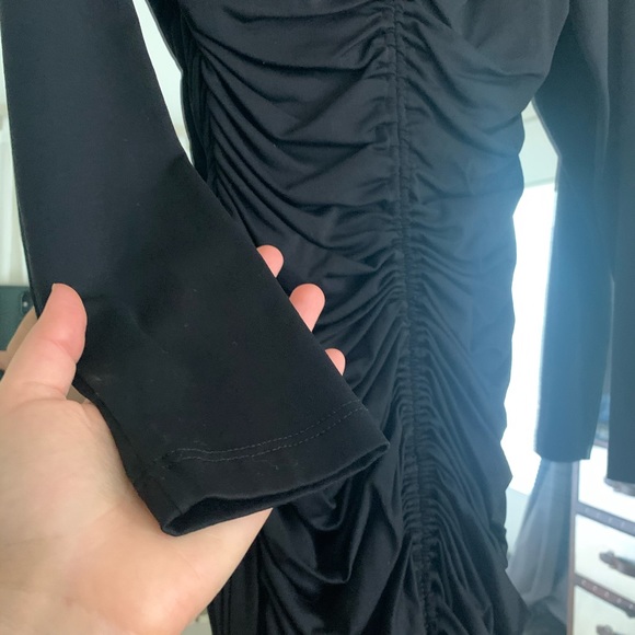 NWOT Susana Monaco Long Sleeve Cinched Front Dress - Picture 9 of 14